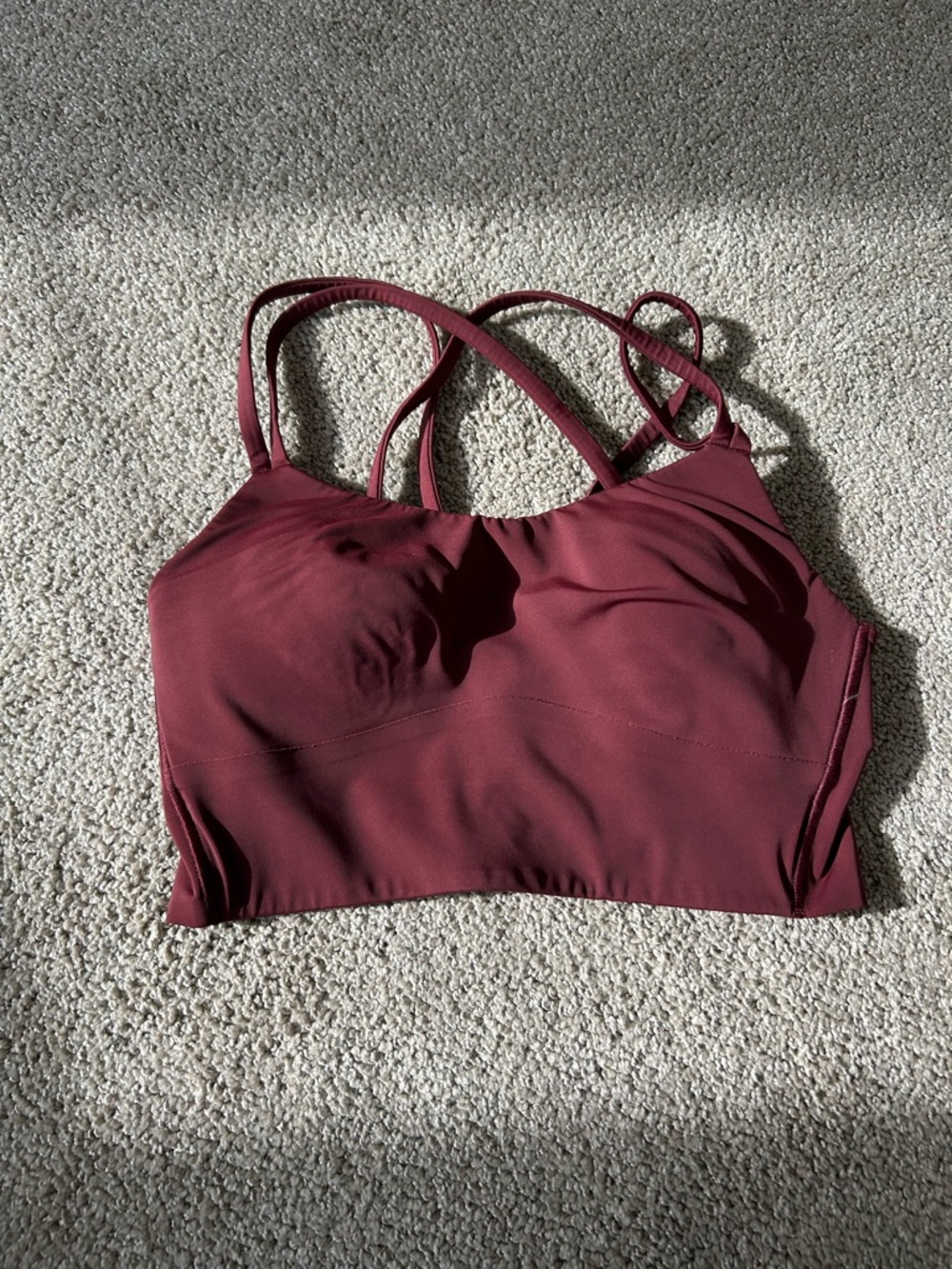 Women's Lululemon Sports Bra — Burgundy